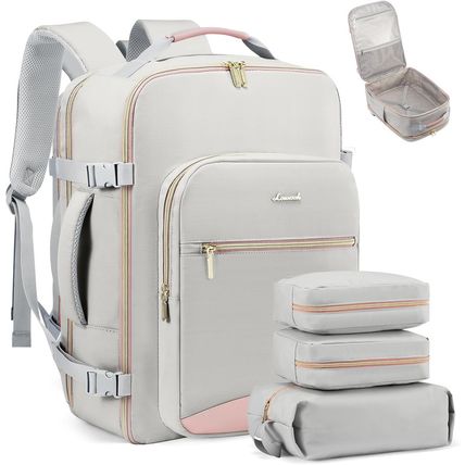 LOVEVOOK Carry on Travel Backpack, 40L Waterproof Large 17Inch Laptop Luggage Da