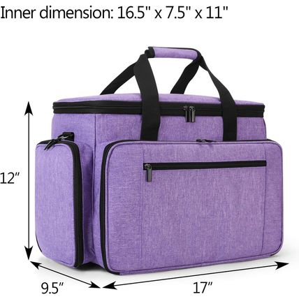 LUXJA Sewing Machine Case with Removable Padding Pad, Travel Case for Sewing Mac