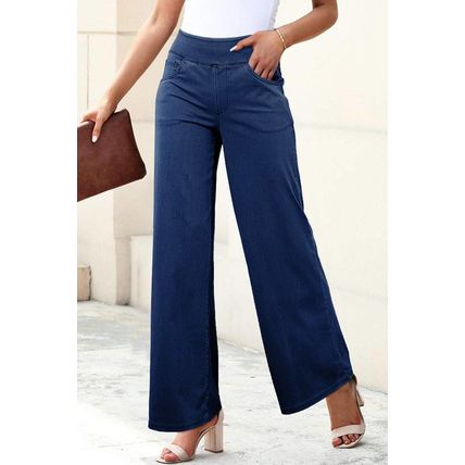 Sail Blue Medium Wash Straight Leg Loose Casual Jeans