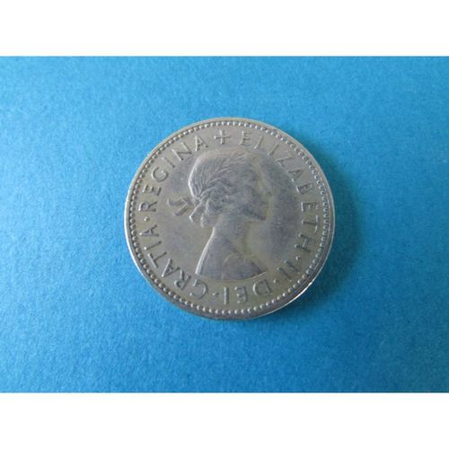 1955 QUEEN ELIZABETH II ENGLISH SHIELD ONE SHILLING FREE POST. Y