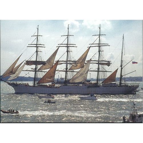 The Mission To Seafarers Postcard - Russian barque Sedov off Cowes