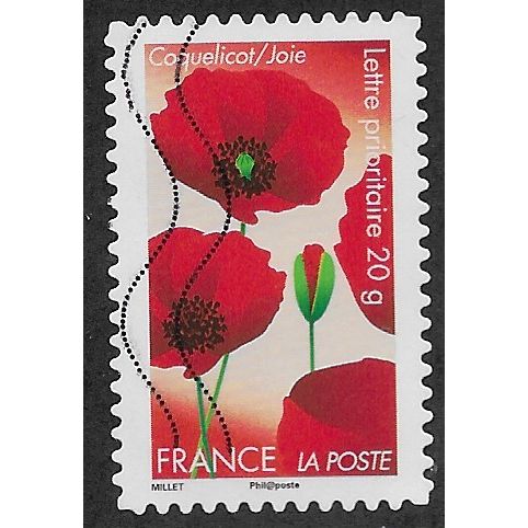 FRA 2012 (60c)(S/A) 'FLOWERS - POPPIES' FINE USED (EBID56-752)