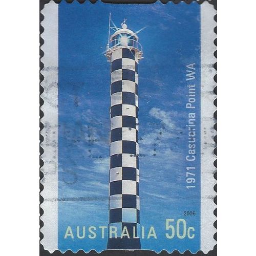 AUSTRALIA, Lighthouses, Casuarina Point s/a, blue 2006, 50c