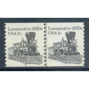 1897A 2c Locomotive Fine MNH Dry Gum CNP Left 4 W0449