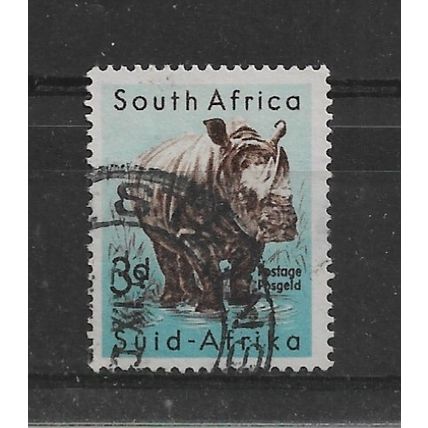 SouthAfrica.SG155 3d White Rhinoceros.Fine Used.Sept21a