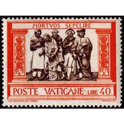 Vatican 1960 Work of Charity 40L MNH Stamp