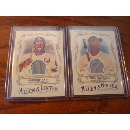 2016 Topps, Allen & Ginter, 2-Patch Cards, RUSNEY CASTILLO/LORENZO CAIN