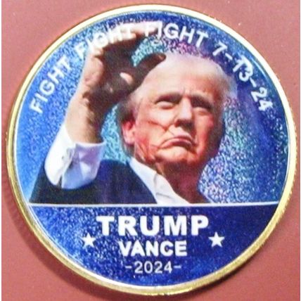 Trump/Vance. Challenge Coin. 1.50". D86b.