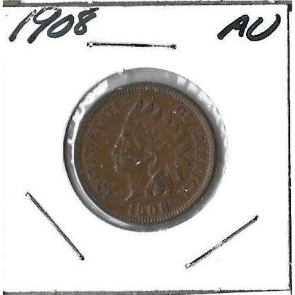 1908 US Indian Head cent AU