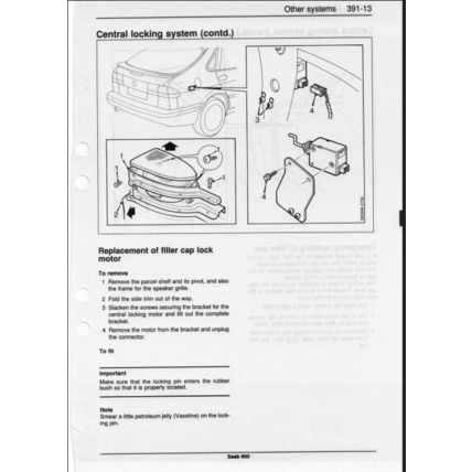 Saab 900 Electrical System Workshop Manual 1994 199321103 PDF