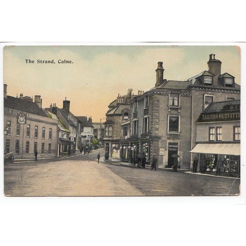 The Strand Calne Wiltshire Tomkins & Barrett Postcard