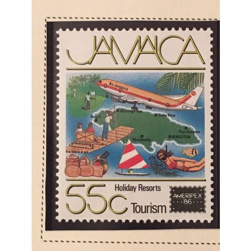 Jamaica QEII 1986 Ameripex 55c Tourism Unmounted Mint NHM SG 652 Sc 626 stamp