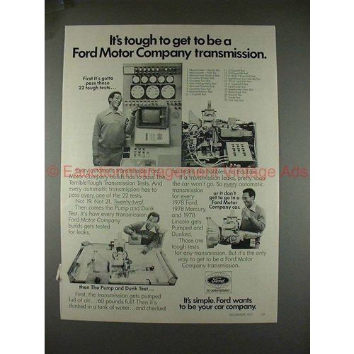 1977 Ford Ad w/ Bill Cosby, Tough to be a Transmission!