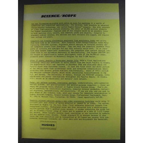 1980 Hughes Aircraft Ad - TV-Cameras-on-a-Chip