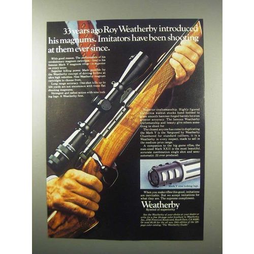 1979 Weatherby Rifles Ad - 33 Years Ago Introduced