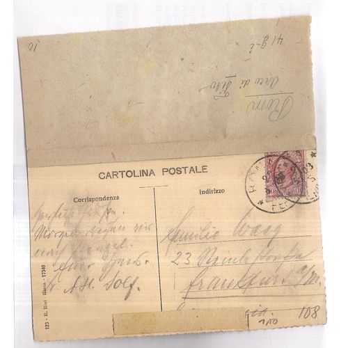 ARCHWAY, ROME, ITALY used vintage postcard 1903 postmark Roma