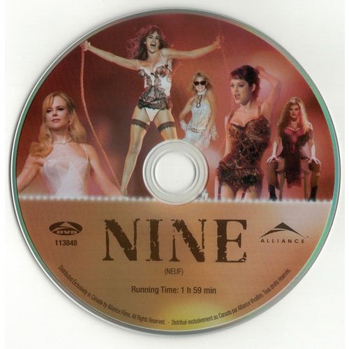 Nine (DVD disc) 2010 Daniel Day-Lewis, Nicole Kidman, Penelope Cruz