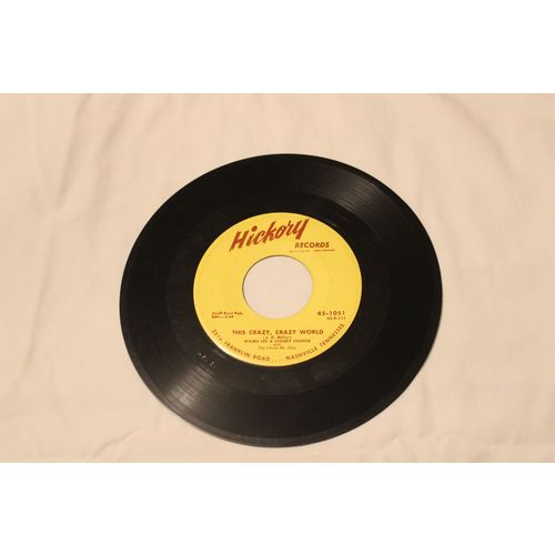 Willma Lee & Stoney Cooper 45-THIS CRAZY CRAZY WORLD/CHEATED TOO