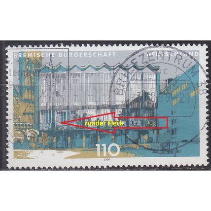 GERMANY BUND [1999] MiNr 2040 I ( O/used ) [01] Plattenfehler