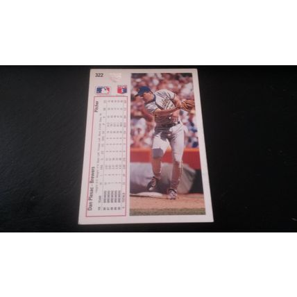 1991 Upper Deck Card # 322 Dan Plesac Autograph 202009220951 Milwaukee Brewers