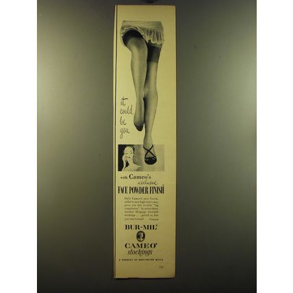 1950 Bur-Mil Cameo Stockings Ad