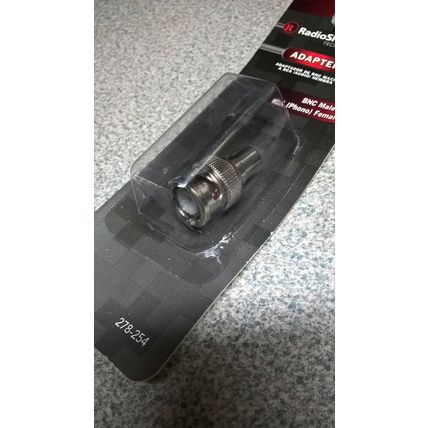 RadioShack BNC Male to RCA (Phono) Female Cable Adapter (278-254) 2780254 0254