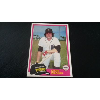 1981 Topps Card # 358 Mark Wagner Very Good-Excellent (4) Detroit Tigers