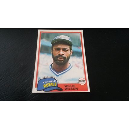 1981 Topps Card # 360 Willie Wilson Very Good-Excellent (4) Kansas City Royals