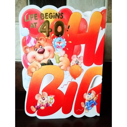 40th birthday card - LET Life BEGIN - You're 40!