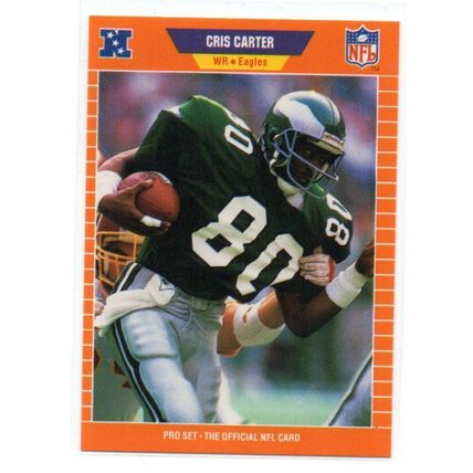 1989 Pro Set Cris Carter Rookie Card - Card # 314