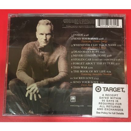 SACRED LOVE by STING [The Police] (CD, 2003 - USA - A&M) BRAND NEW, "SEALED"