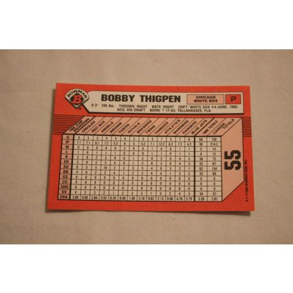 Bobby Thigpen 1989 Bowman TIFFANY NO. 55