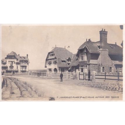 Hardelot Plage Villas Autour Des Tennis French Old Postcard