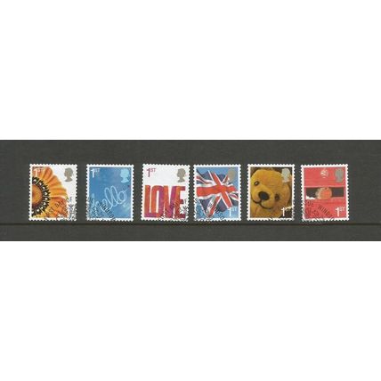 GB 2005 Smilers (1st Series) Booklet Stamps Fine Used Set SG 2567 / 2572