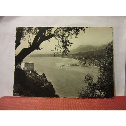 MENTON, FRANCE used vintage postcard real photograph 1960s =