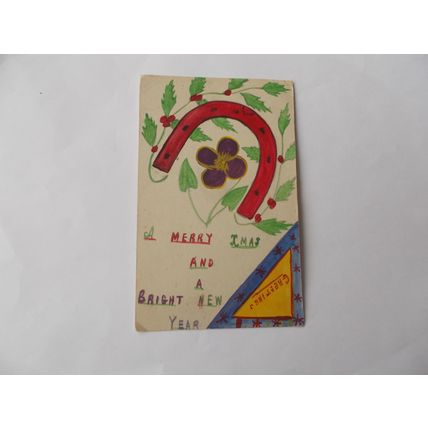 XMAS CARDS X 2 VINTAGE /POST O.SEAS (21/01)