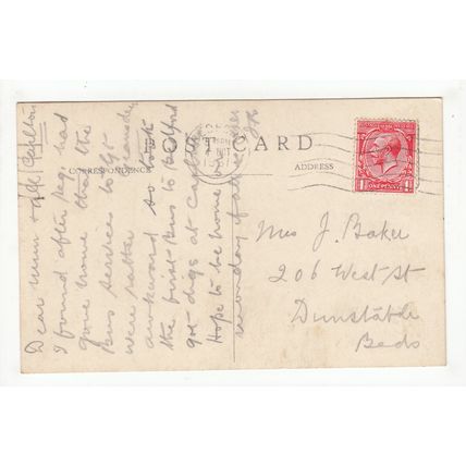 War Memorial at the Green Harrold Postcard 1931 RP Bedfordshire