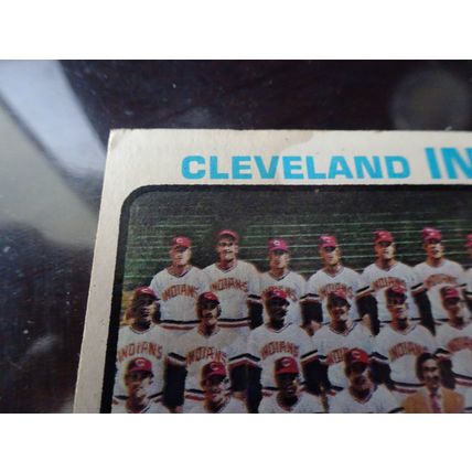 1973 Topps Card # 629 Cleveland Indians Team Card Poor (1)
