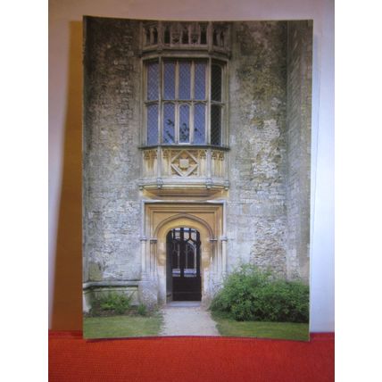 ORIEL WINDOW, LACOCK ABBEY, WILTSHIRE unused postcard The National Trust =