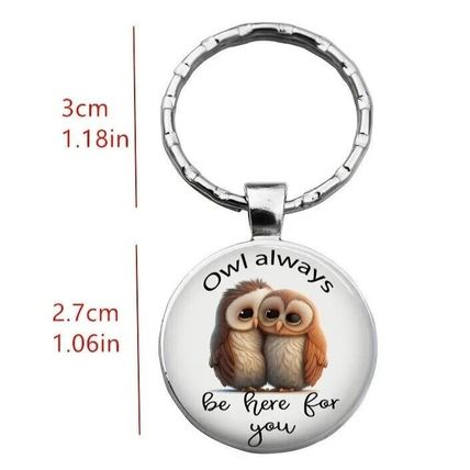Owl Always Be Here For You Keyring For Couples Friendships/Birthday Or Christmas