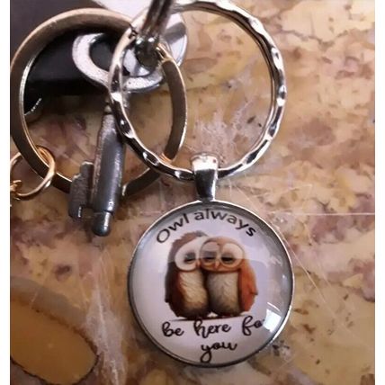 Owl Always Be Here For You Keyring For Couples Friendships/Birthday Or Christmas