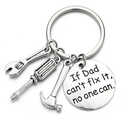 If Dad Can't Fix It Keyring With Tools Fathers Day Gifts Dads Birthday Gifts Men