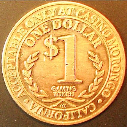 Morongo. $1 Casino Token. Coachella, CA. J91.