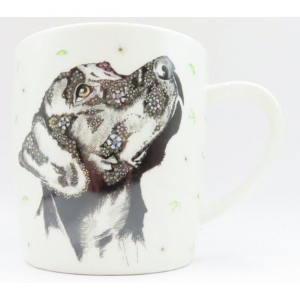 Black Labrador Dog Mug Fine China 9.5 CM Gift Drink Beverage Ceramic Home Decor
