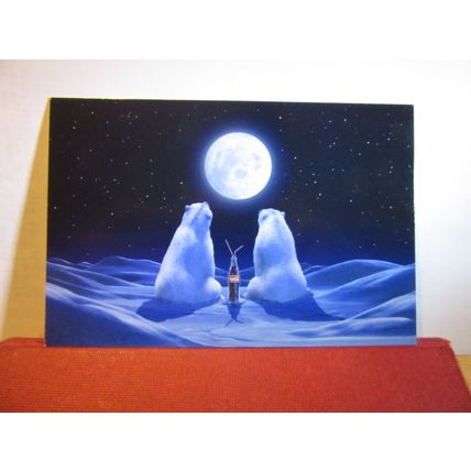 ALWAYS COCA-COLA, (1993) COCA-COLA unused postcard. advertising polar bears =