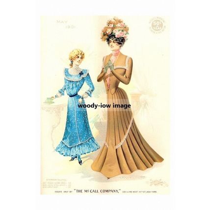 rp10648 - Ladies & Girls Fashion from 1901 - ideal to frame - print 6x4