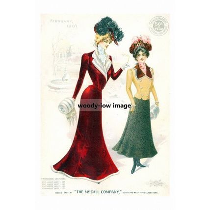 rp10641 - Ladies & Girls Fashion from 1901 - ideal to frame - print 6x4