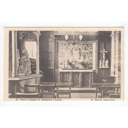 St Peter's Chapel Painswick Church Postcard Gloucestershire Publisher M Barton