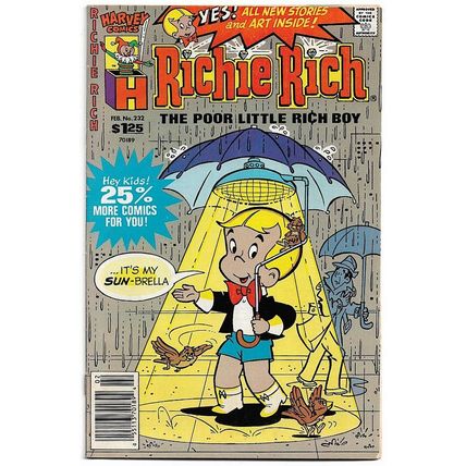 Richie Rich, The Poor Little Rich Boy #232 (1988) *Harvey Comics / Little Dot*