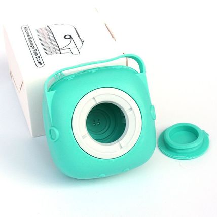 Silicone Dog Bath Massage Brush | Pet Grooming & Shampoo Dispenser